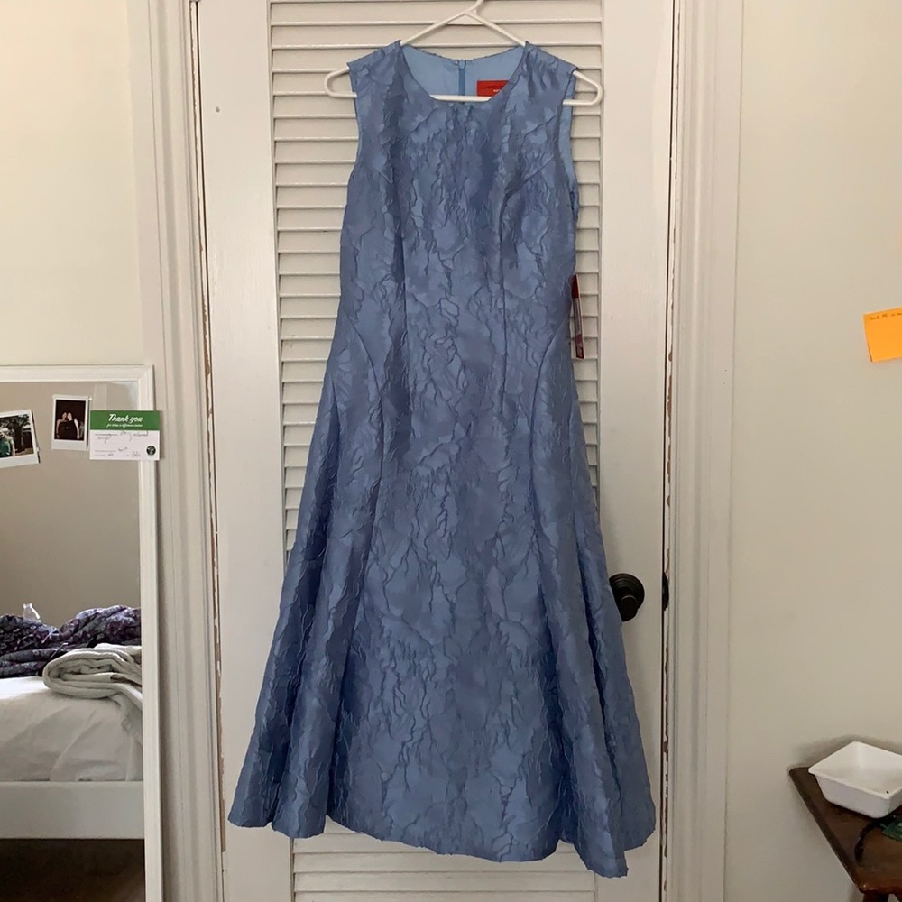 Blue mid-length dress, homecoming